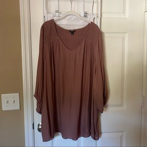 Dusty Rose Tunic Blouse